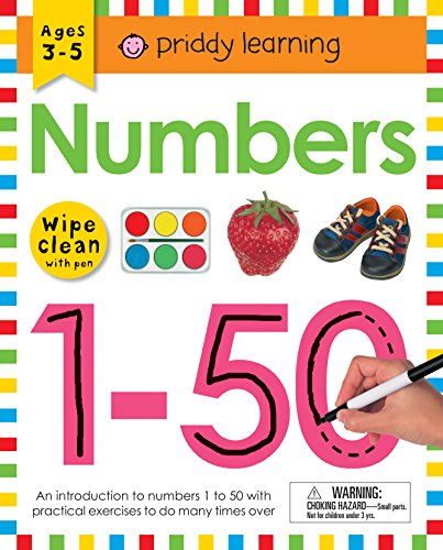 Image of Wipe Clean Workbook: Numbers 1-50: Ages 3-5; wipe-clean with pen (Wipe Clean Learning Books)