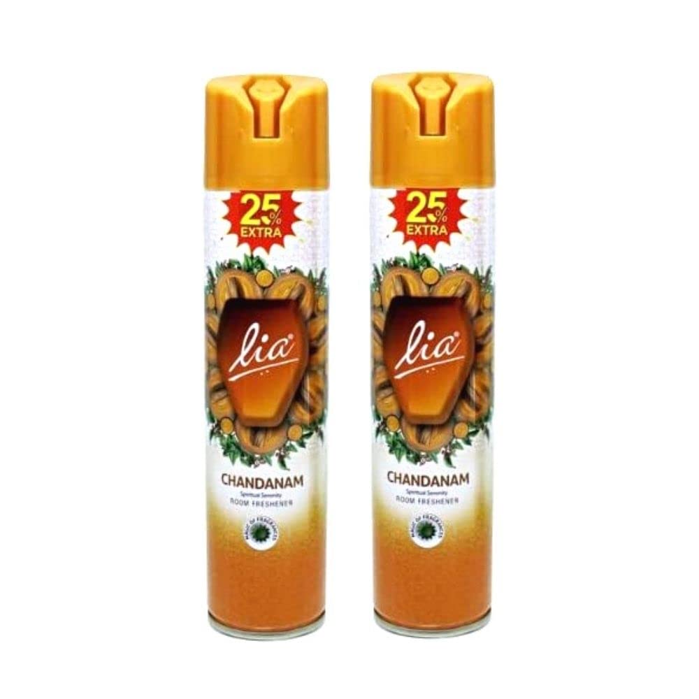 Lia Air Freshener for Home, Office, Car Combo with Fragrance | Room Freshener Set of 2 | 25% extra (Fragrance Chandanam) (B0BW461ZKF) Amazon Price History, Amazon Price Tracker