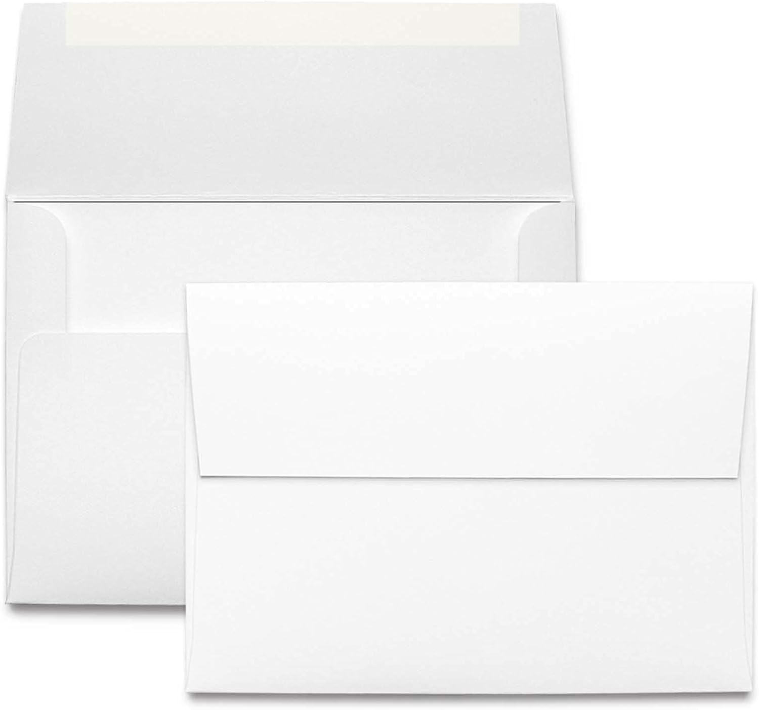 White A7 Self Seal Envelopes - 500 Envelopes - Thick A7 Size (5.25 x 7.25 inch) with Bright White Vellum Finish - For Mailing Greeting Cards, Invitations, Postcards, Photos, & Announcements