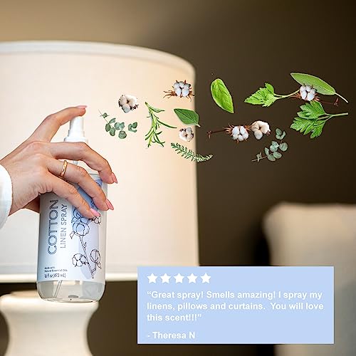 Sparoom Linen And Room Spray Air Freshener With Essential Oils, Cotton Fresh, 16 Ounce #TOP1