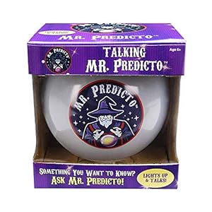 Mr. Predicto Fortune Teller Crystal Ball – Ask a Question & He Speaks an Answer – Mysterious Magic Ball, Cool 8 Ball…