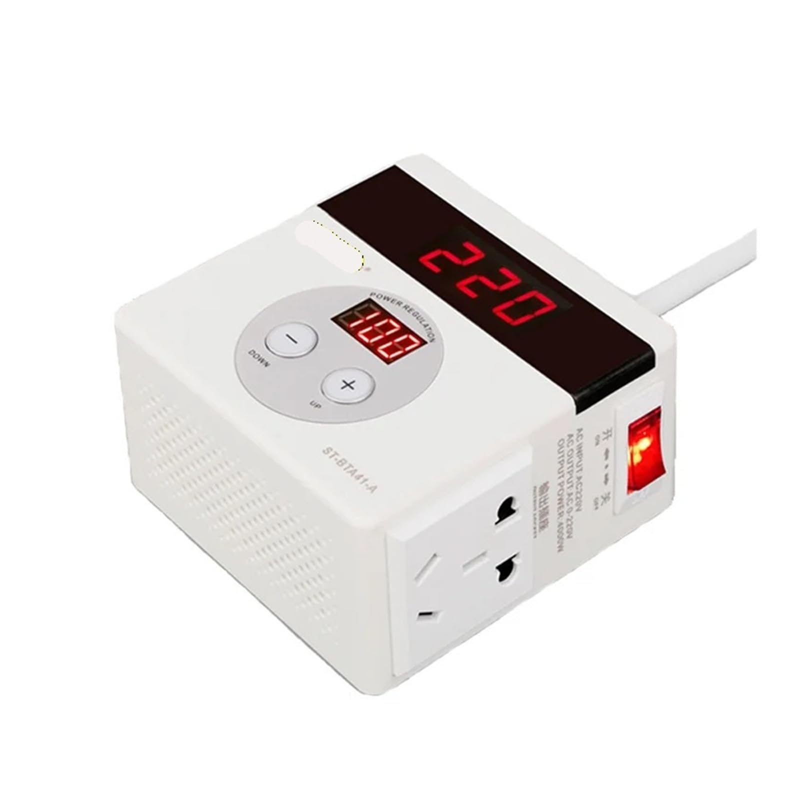Regulador de voltaje de transformador SCR 4000W CA 220V convertidor ST-BTA41-A 8