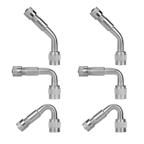 6 PCS Valve Stem Extenders, 45 90 135 Degree Angled