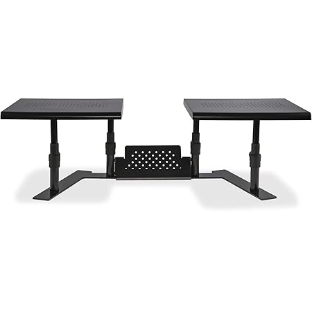 Allsop Metal Art ErgoTwin Height Adjustable Dual Monitor Stand (31883)