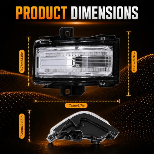 Driver Left Side Tow Mirror Turn Signal Light for 2015–2024 Ford F150 F250 by TXRXIZ - Used condition - Image 8