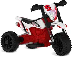Moto Cross Eletrica 6V Vermelha Bandeirante