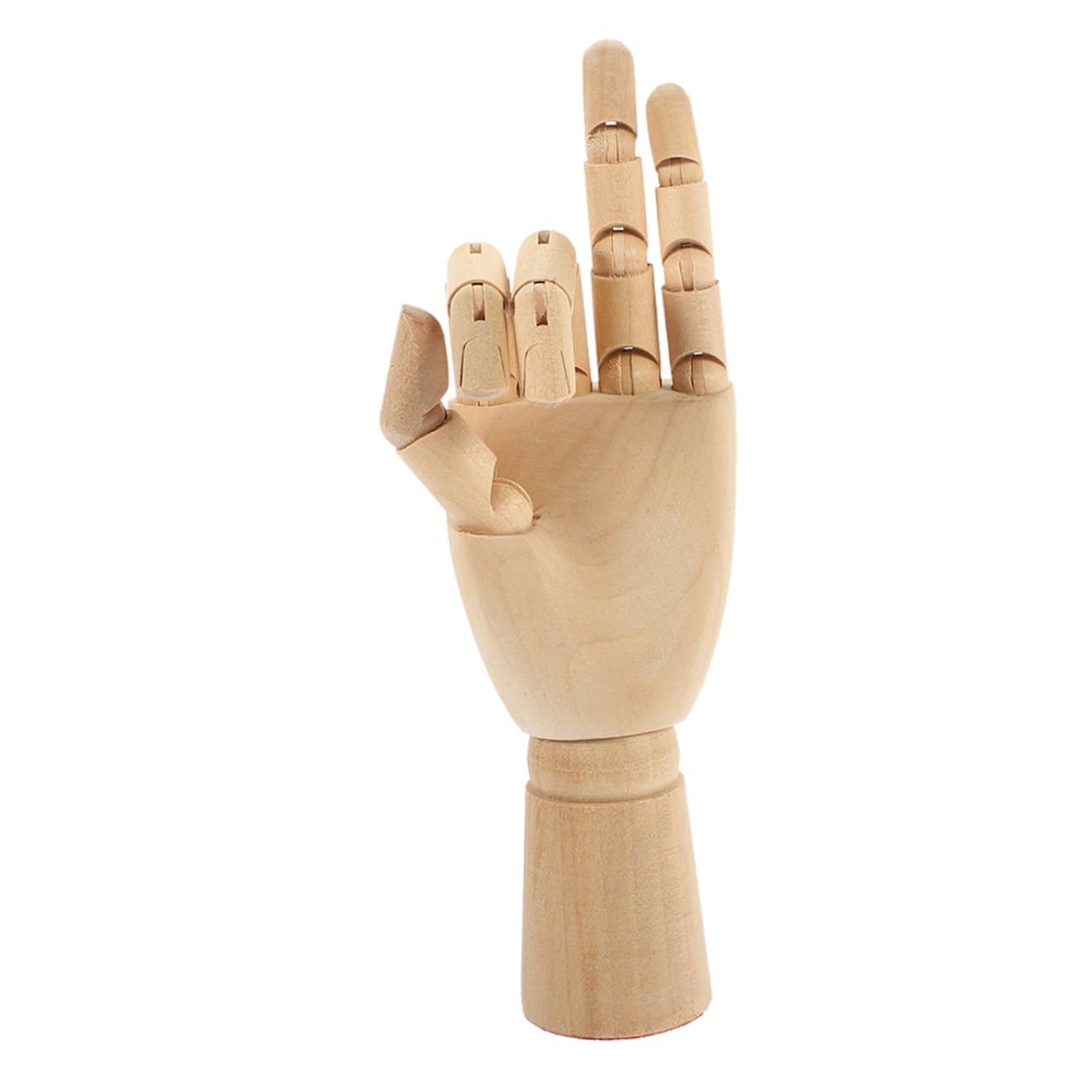 Cabilock 2 Piezas Maniquí Articulado de Madera con Dedos Flexibles para Dibujo y Escultura de Mano Izquierda para Práctica y Decoración Casa y Oficina