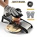 Mandoline Food slicer for kitchen, Adjustable Stainless Steel Mandoline Vegetable slicer, Food slicer Onion Potato Chip French Fry, 7 in-1 Adjustable Blade, Including 1 Pair of Gloves