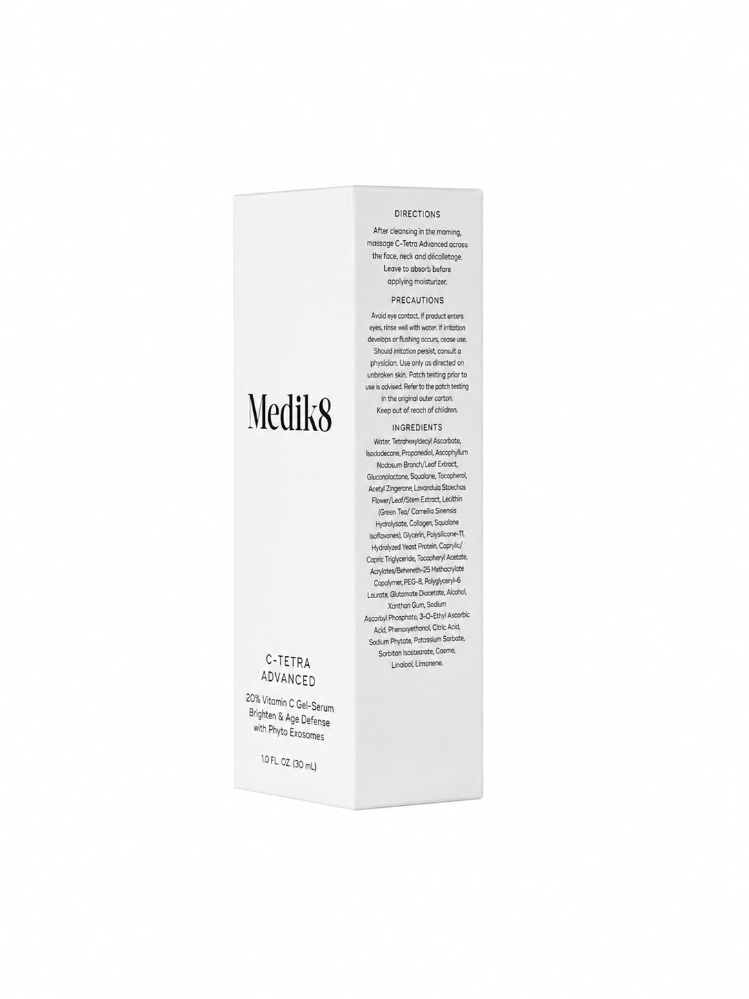 Medik8 C-Tetra Advanced Vitamin C Face Serum with Hyaluronic Acid | Lightweight Daily Facial Serum | Vegan 1.0 fl oz