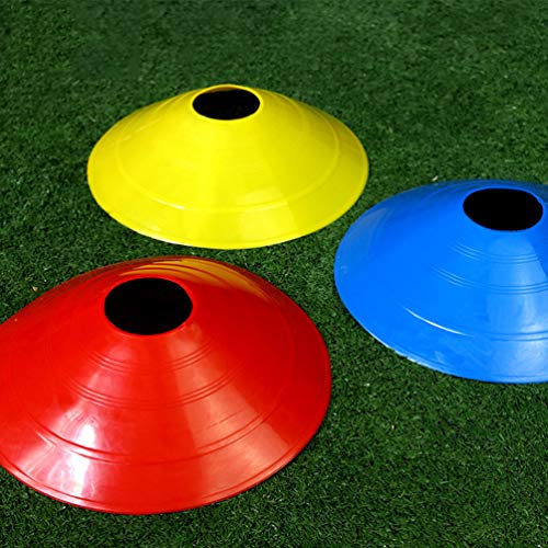 Conjunto de 51 peças de cones de disco BesPORTBLE, cones de futebol com suporte de cones de estrada,