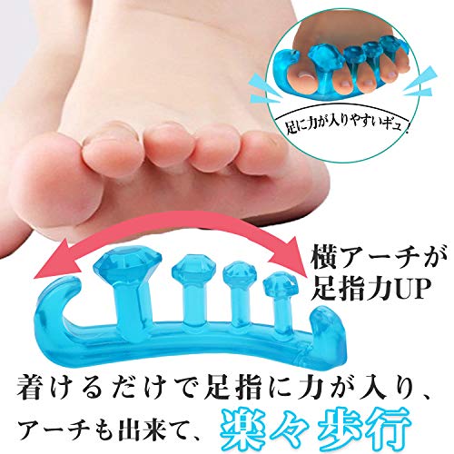 足指パッド 足指セパレーター 足指矯正パッド 外反母趾 サポーター 矯正 5本指 足指 広げる ジェル 足指全開 トゥセパレーター 美脚 ペディキュア ジェルネイル 健康グッズ 浮き指 ハンマートゥ L Cosmetic ネイル ネイルデザイン ネイルアートツール 足指セパレーター