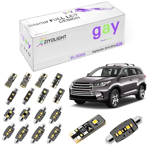 Kit luces LED interiores para Toyota Highlander 2015-2019 miniatura 1