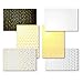 6 Rolls Gold and Silver Foil Gift Wrapping Paper for Birthday, Wedding (2.5 x 10 Ft)