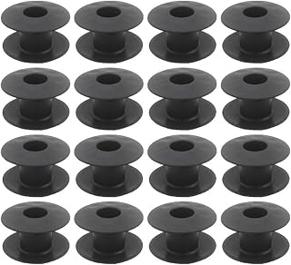 Cojinetes de mesa de futbolín, paquete de 16, bujes de varilla de plástico roscados de 48 mm para piezas de repuesto de mango de futbolín