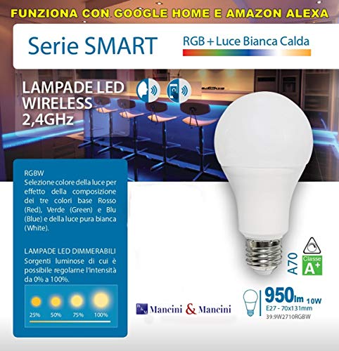 Ampoule LED E27 10W RGB variable pour personnaliser l'éclairage de chambre - 2