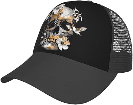 Amazon.co.jp: [NSDZXGPD] キャップ スカル ドクロ柄 髑髏柄