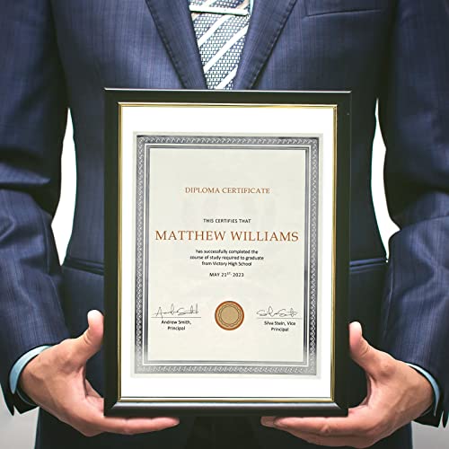 Image of Juvale Silver Foil Certificate Paper - Pack of Blank Certificates - Cardstock for Awards - Award Paper for Inkjet & Laser - 8.5 x 11 in, 50 Sheets, Ivory Cardstock