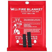 wucgea – Löschdecke 160x180 für küche - Feuerlöschdecke DIN EN 1869:2