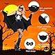 Aomig Schwarz Bat Cape Erwachsene Bat Costume Fledermaus Flügel Umhang Fledermaus Maske Halloween Kostüm-Mäntel Fledermaus Damen Herren Faschingskostüme Karneval Cosplay Vampir Fledermaus (100*160cm)