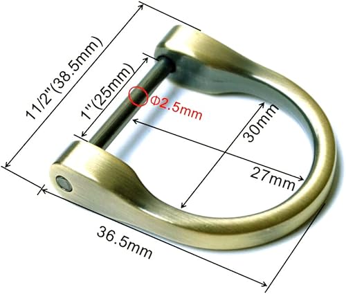 Miniatura 2 de 4 anillos en D de 1 pulgada en forma de herradura en forma de D, anillos D en forma de U, grillete atornillado en forma de herradura, anillo D,