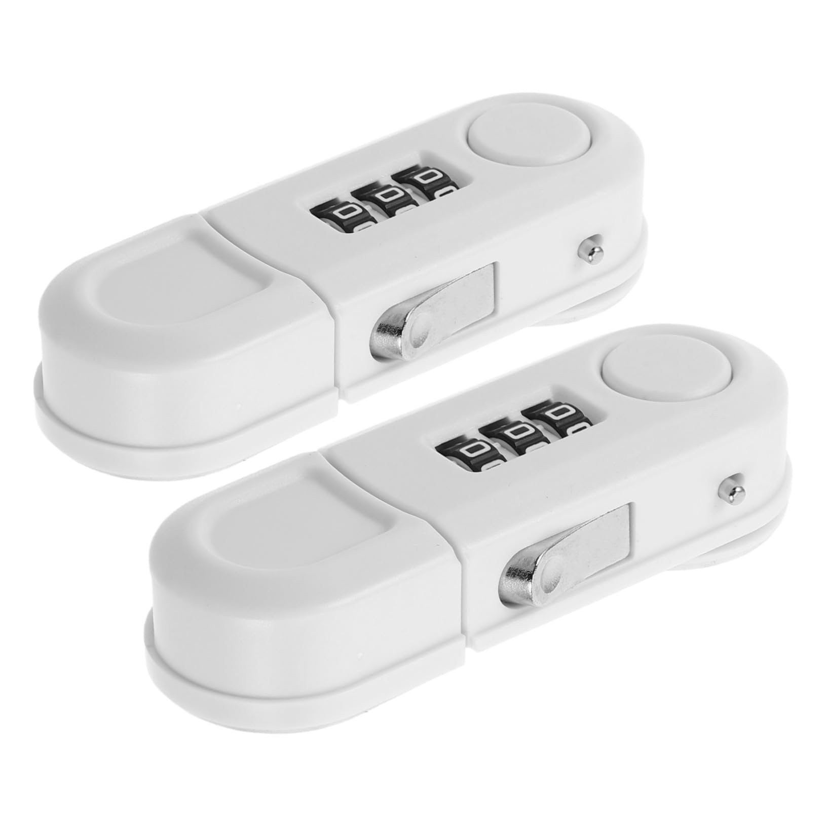ERINGOGO 2 Cerraduras De Seguridad Para Refrigerador De Bebé A Prueba De Para Gabinetes De Pequeños Abs Color Blanco