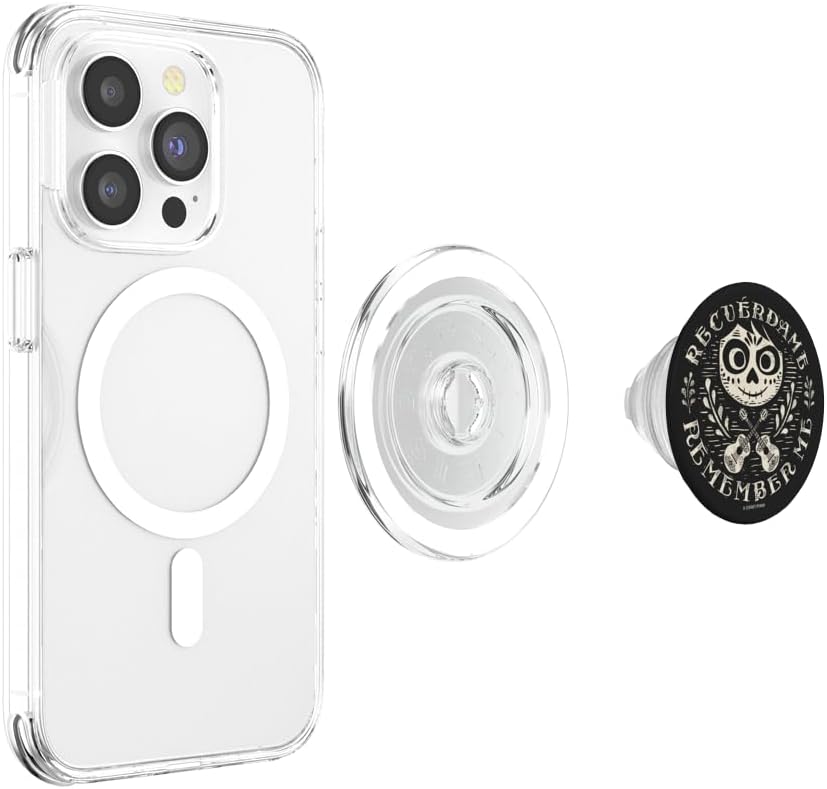 Disney Pixar Coco Recuerdame Remember Me Face With Guitars PopSockets MagSafe PopGrip for iPhone