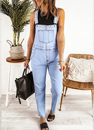 luvamia Women's Casual Stretch Adjustable Denim Bib Overalls Jeans Pants Jumpsuits4