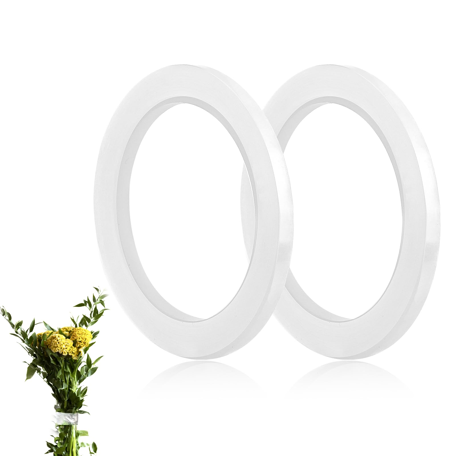 Clear Floral Tape, 2 Rolls 1/4