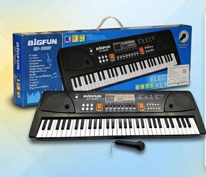 61 Keys Big Piano Keyboard for Kids with Microphone | Portable Electronic Keyboard Toy for Beginners, Musical Learning Instrument for Girls & Boys Above 3 Years-image-6