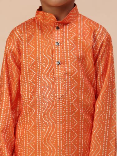 Image of Pro-Ethic Style Developer Kids Boys Kurta Pyjama Set, Festive, Ethnic Wear Set, Cotton, Striped Print (S-295)