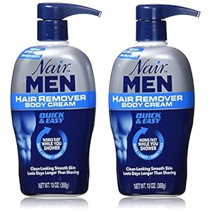 Nair Men Hair Removal Body Cream, 13 Ounce (Pack of 2)