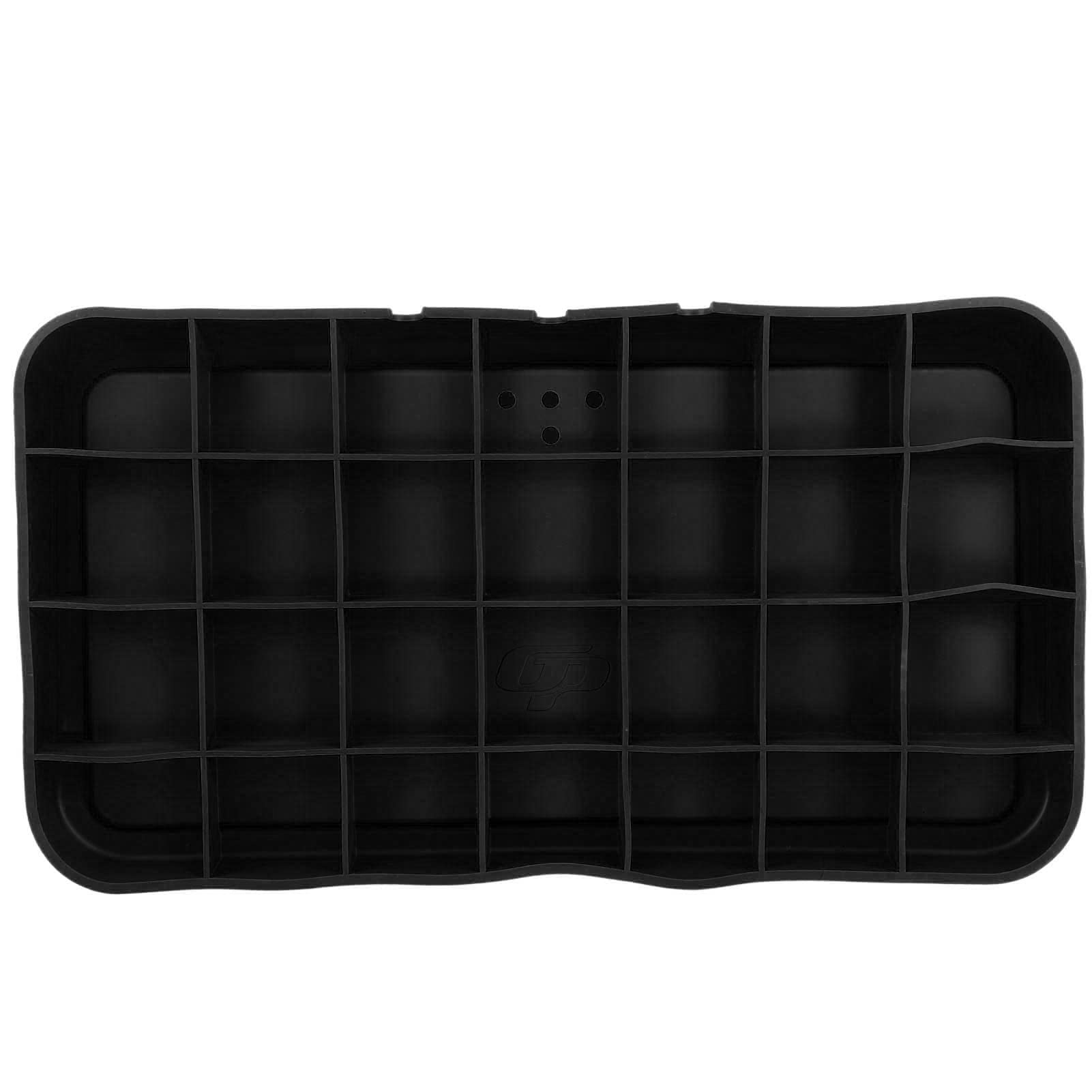 Caja para Pelotas de Golf, Contenedor de Pelotas de Golf de Silicona de Goma, Caja de Almacenamiento para Pelotas de Golf, Bandeja para Organizar Pelotas de Golf, Suministros de Golf Pelota de(Negro)