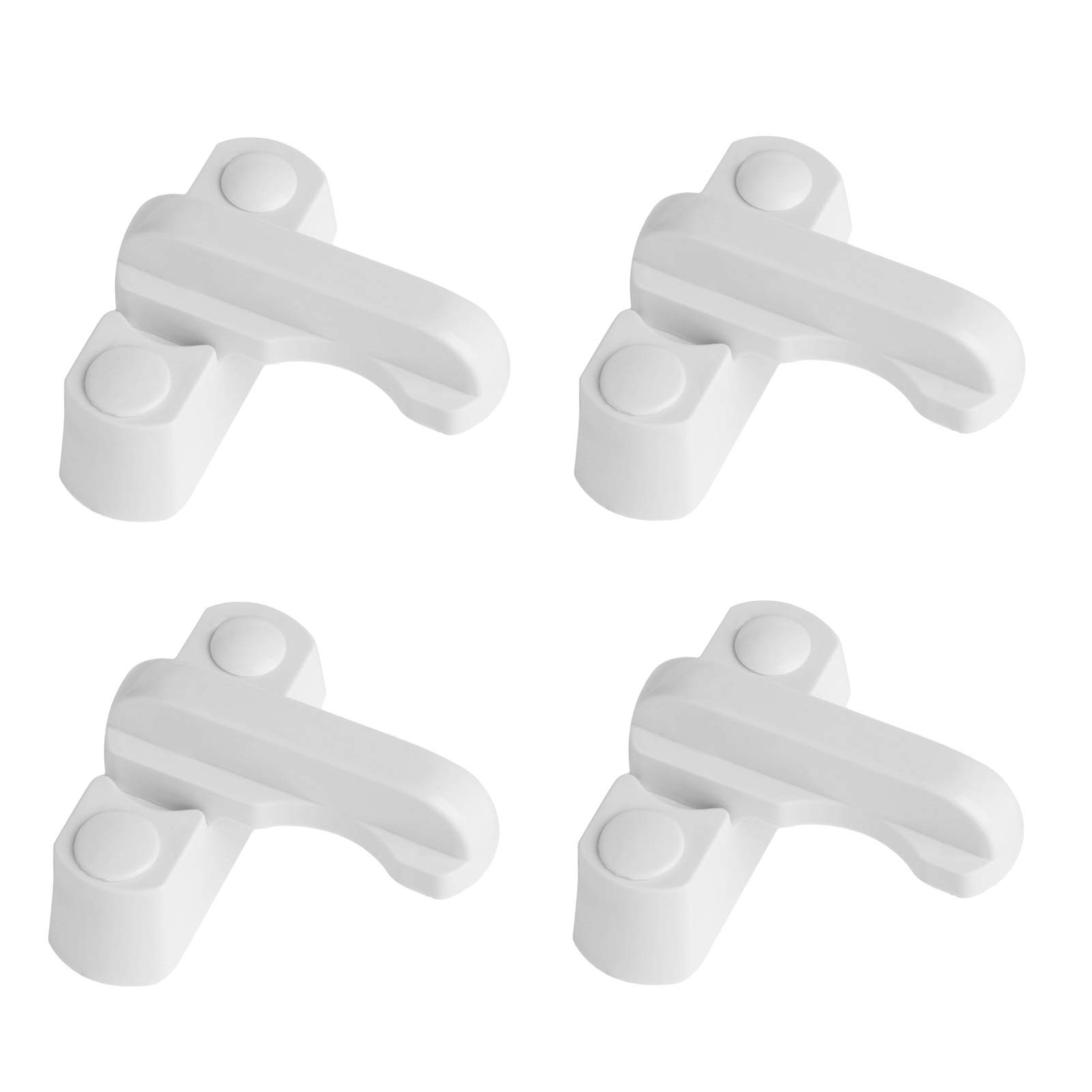 4pcs Zinc Alloy UPVC Child Safe Security Window Door Sash Lock，Home Security Hardware
