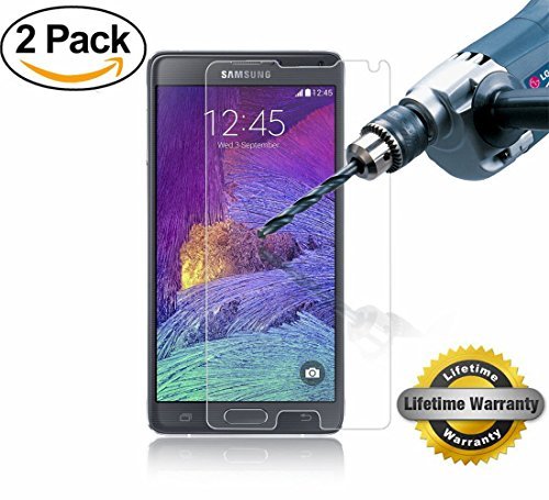 Samsung Galaxy Note4 Screen Protector, SOOYO(TM) Premium Tempered Glass Screen Protector (2.5D Round Edge/99% Clarity/Shatter-Proof/Bubble Free) for Samsung Galaxy Note4-[2Pack]