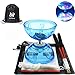 Diabolo Chinese Yoyo Set ,Triple Bearing Diabolo Chinese Yo-yos Juggling Toys Colorful LED Diabolo with Diablo Sticks, Diabolo String&Net Bag, Easier Start/ Faster/ Stable&Lasts Longer (LED)