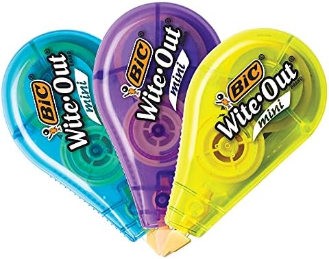 Bic Wotm11 Whi Correction Tape Mini 12 Count Amazon Sg Office Products