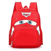 Ksopsdey Cars Children's Backpack, Kids Backpack, Cartoon Red Backpackbag, Cartoon 3D Printed Backpack, Cars Bag, School Bag for Boys Elementary and Middle School Students(Red)