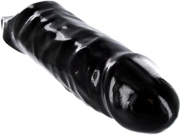Master Series XL Black Mamba Penis Extender Sheath – Girth & Length Enhancing Sleeve with Inner Stimulating Nubs