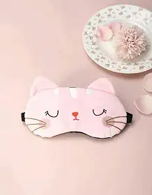 Mascara de Dormir 3D Tapa Olho Para Dormir Mascara De Olhos Coleção Gatinha e Sapinho Infantil e Adulto Venda Macia, Confortável E Fofa (Gatinha Rosa)