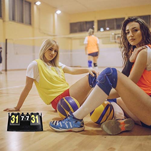 FAVOMOTO Tabela de Pontuação Flip Indoor Outdoor Placar para Basquete Futebol Beisebol Vôlei Tênis T