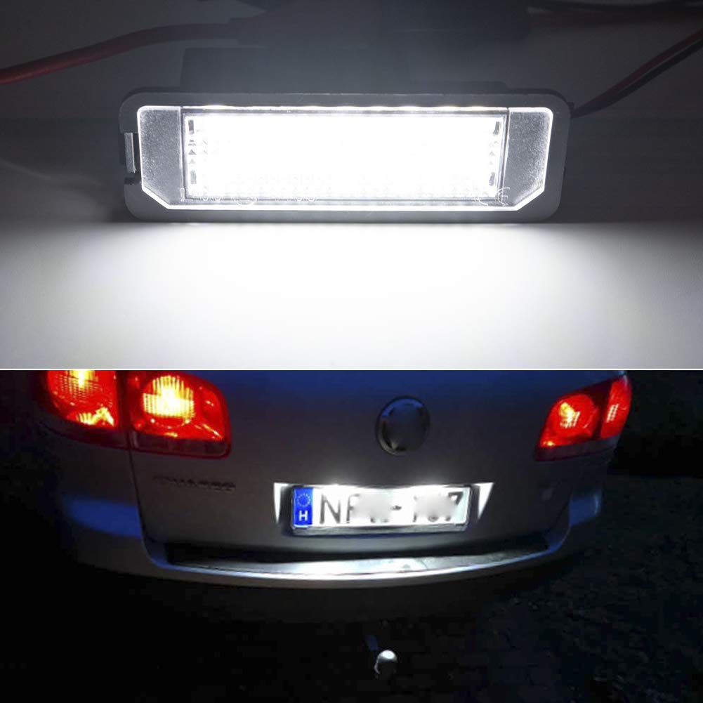 Buy 2pcs LED License Plate Lights Number Lamp for MK5 GTI MK6 MK7 Golf
