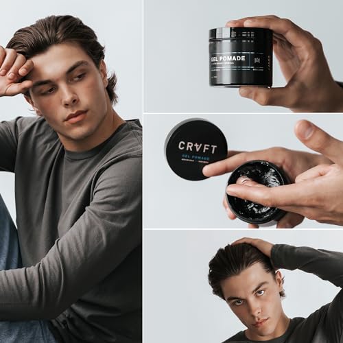 image for Hair Craft Co. CRVFT Gel Pomade 4oz | High Shine/Medium Hold | Water B