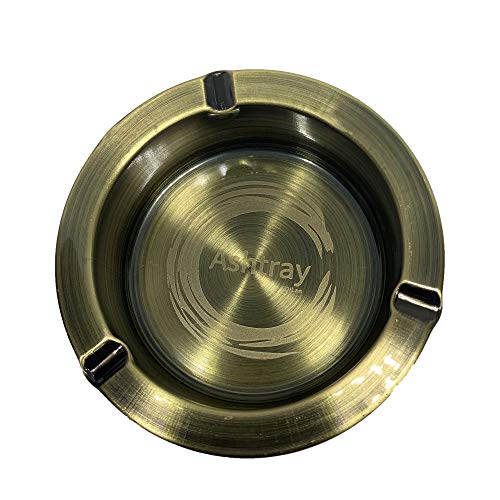 image for DiLan Ashtray Stainless Steel Ashtrays Windproof Durable Easy to Clean