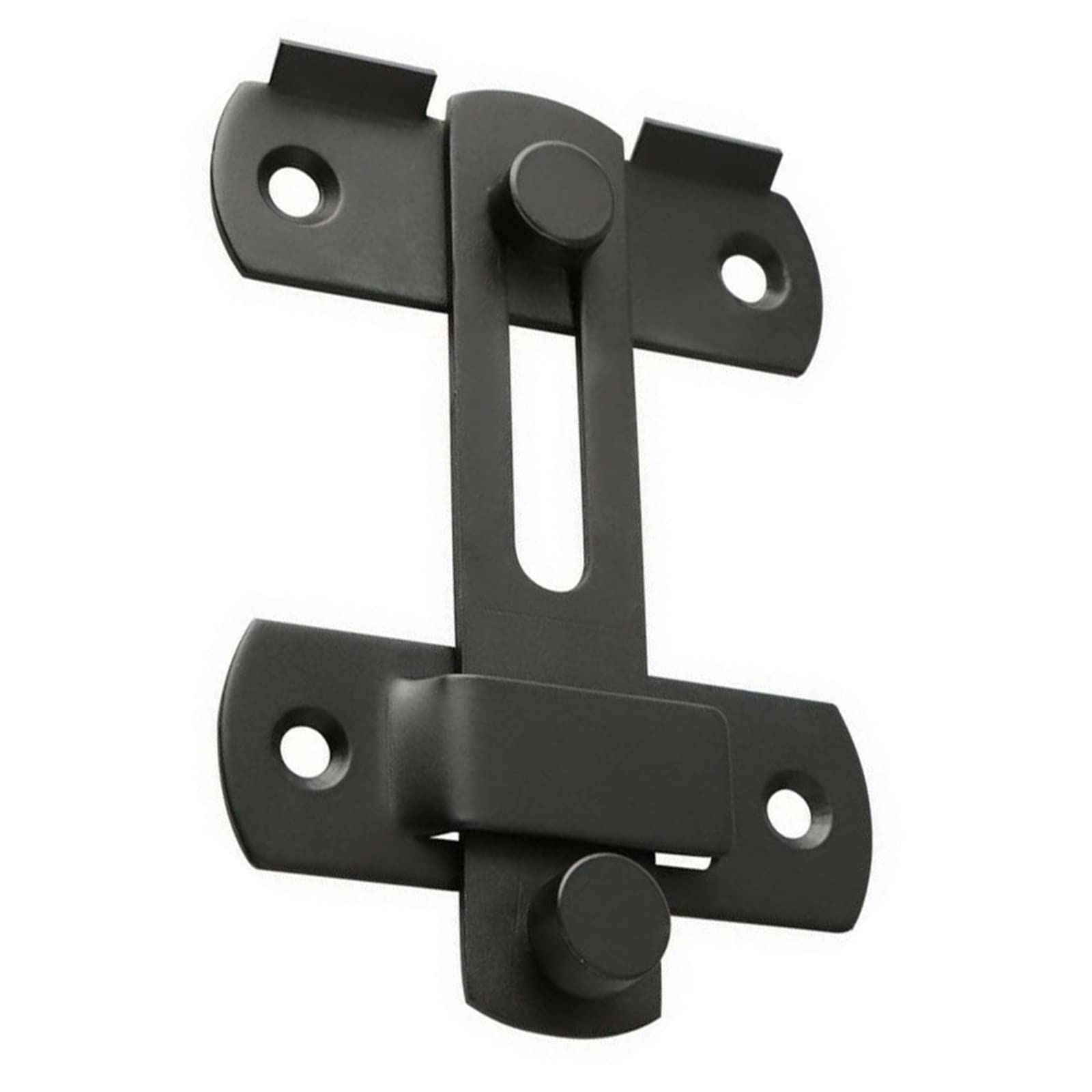 SFJSFIMQ Latch Lock Door Bolts Matte Black Stainless Steel Gate Latches Flip Latch Safety Door Bolt Latch Lock Hardware Door Accessories