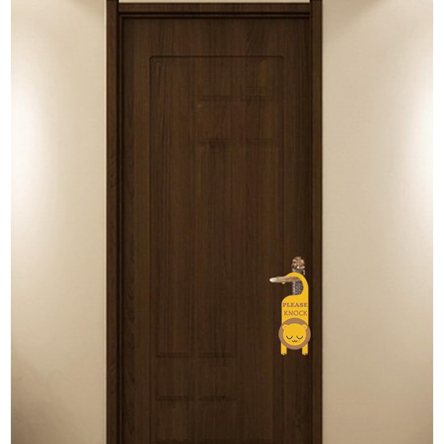 ARFUKA PVC Cute Tiger Do Not Disturb Door Hangers Double-Sided Sign, Front “Do Not Disturb” - Image 2