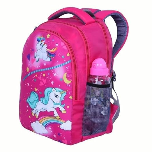 Image of Polyester kids Primary School Backpack, 30 Litres, Cartoon Print, for Tuition, Nursery to 5th Standard Boys and Girls Lightweight cartoon Bag