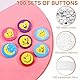 Cyrank 100 Stück Badge Button Pin, Buttonrohlinge, Knopfhersteller-Zubehör, 32mm Pin-Hersteller, Abzeichen Pin Button Teile Abzeichen Herstellung, Teile Für Metallknöpfe, Pin-Abzeichen-Set