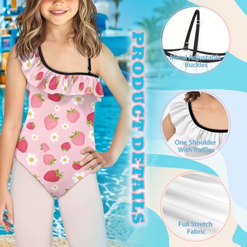 Ystardream Cute Cartoon Bathing Suits for Girls One Piece Swimsuits for Family Vacation Pool Party3