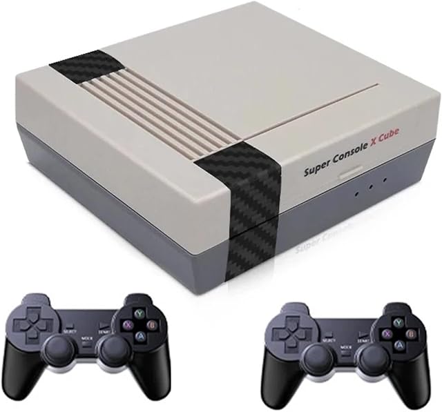 KINMRIS Super Console X Cube Retro Classic Game Console With Two Wireless Joystick Built-in 50000 Video Games (X CUBE-256G)