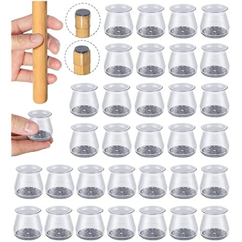32pcs Chair Leg Floor Protectors with Felt Pads Cover
